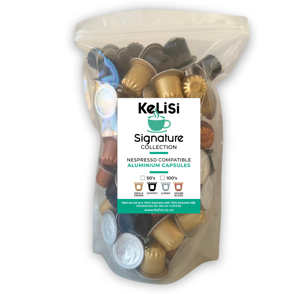 KeLiSi Signature Collection Nespresso compatible aluminium capsules South Africa