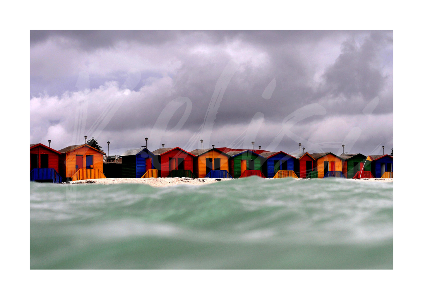 Muizenburg Bathing Houses by Brenton Geach