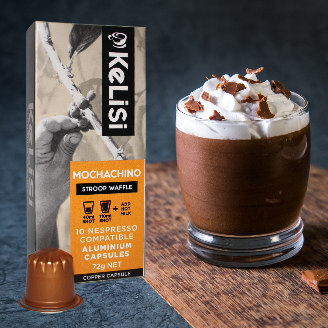 Kelisi Mochaccino Capsules - Stroop Waffle