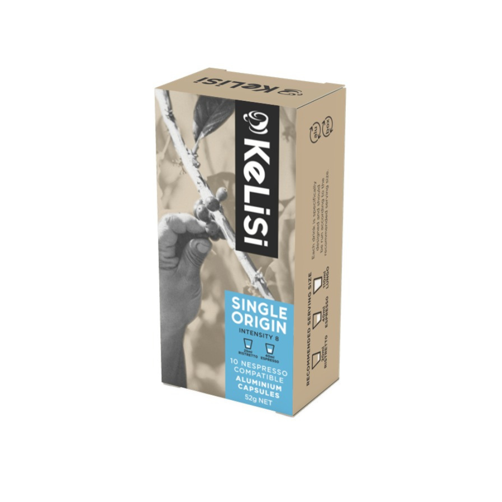 Kelisi Single Origin Aluminium Nespresso Compatible Coffee Capsules | 140