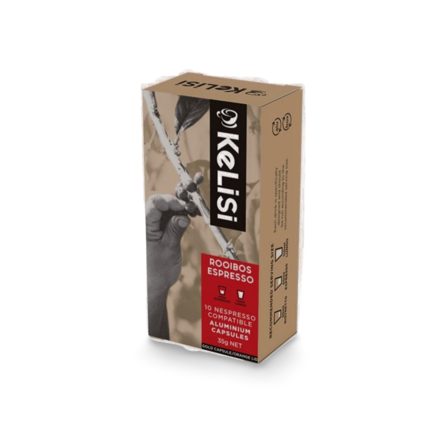 KeLiSi Rooibos Espresso Red Espresso Tea Capsules