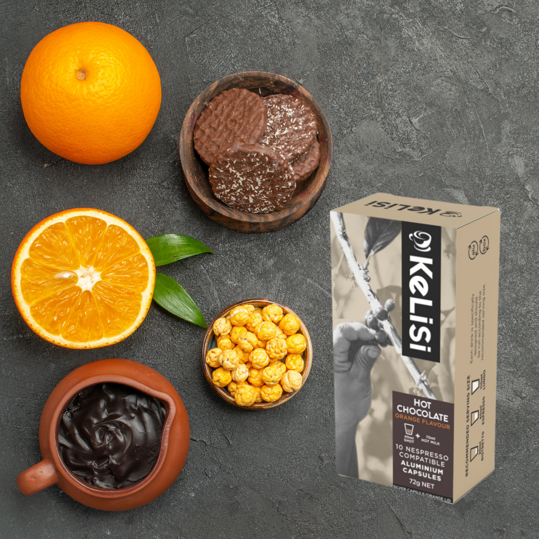 KeLiSi Orange Hot Chocolate | Nespresso Compatible Aluminium Capsules