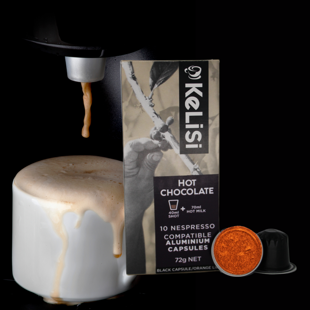 Kelisi Bulk 100 Orange Hot Chocolate Nespresso Compatible Aluminium Capsules