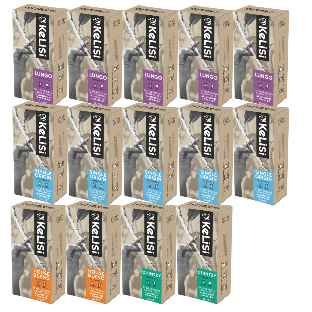 Kelisi Classic Blend Combo | 140 Nespresso Compatible Capsules