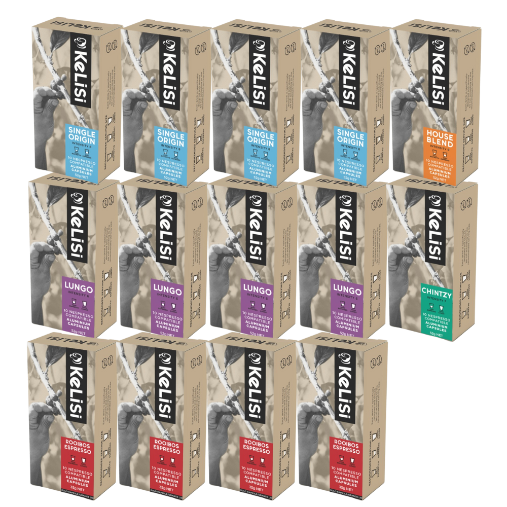 Kelisi Ultimate Assortment | 140 Nespresso Compatible Capsules