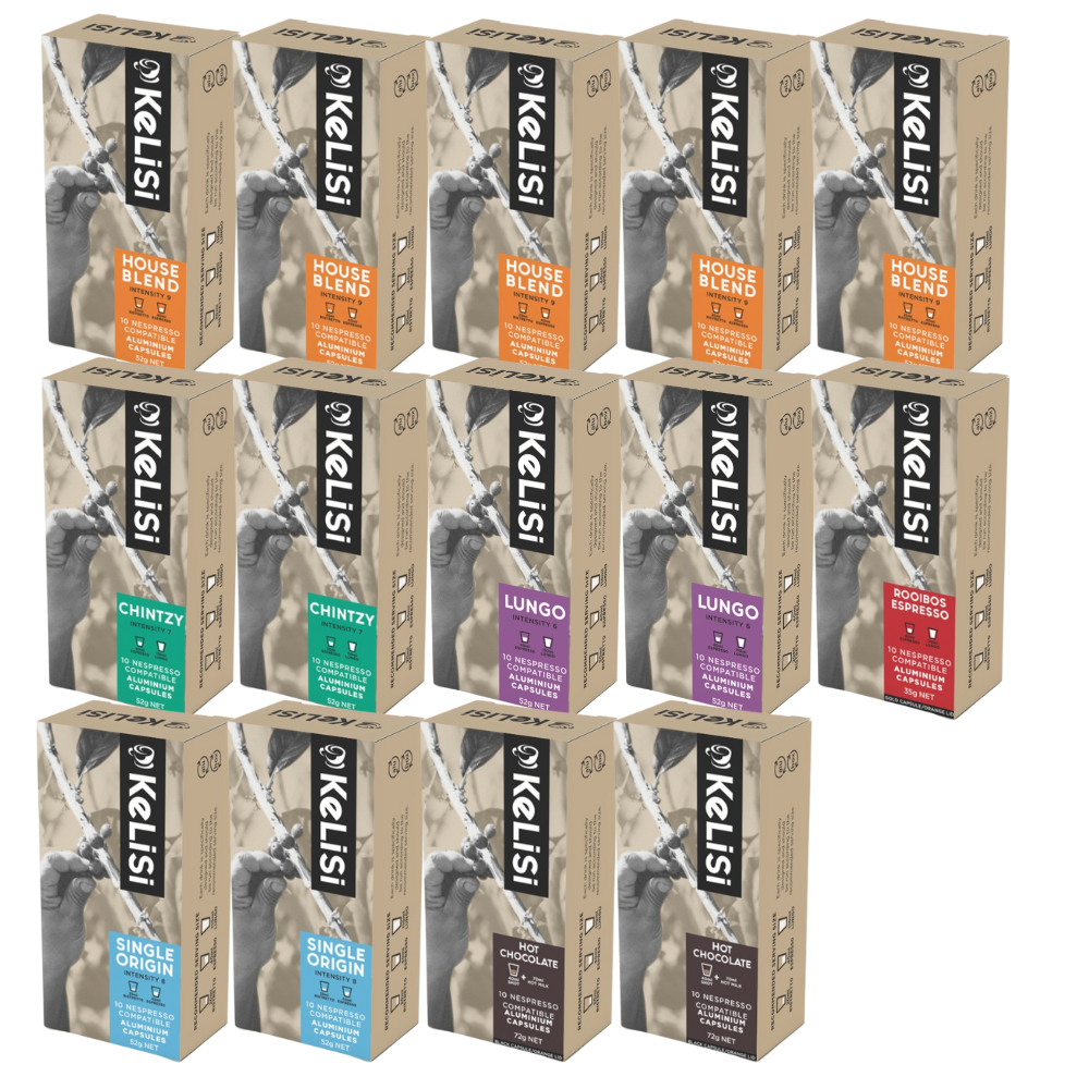 Kelisi Collection | 140 Nespresso Compatible Capsules