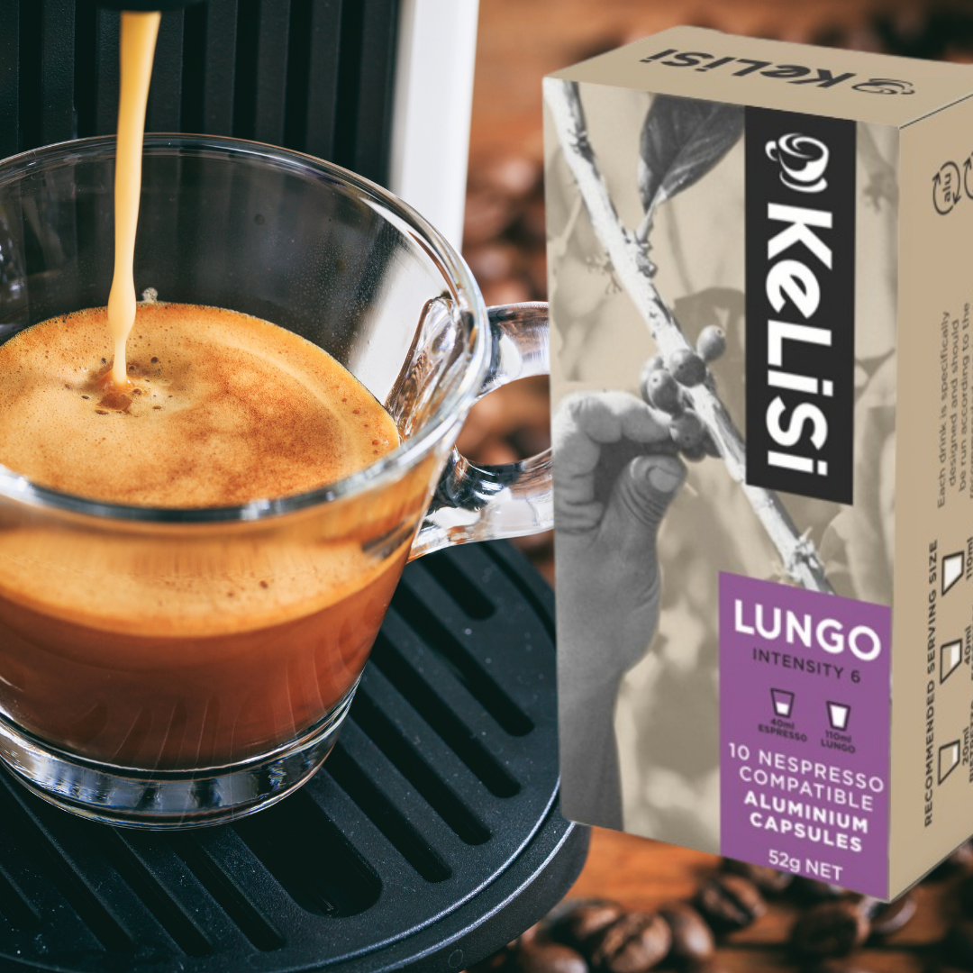 Kelisi Nifty 50 | Lungo Coffee Aluminium Nespresso Compatible Capsules